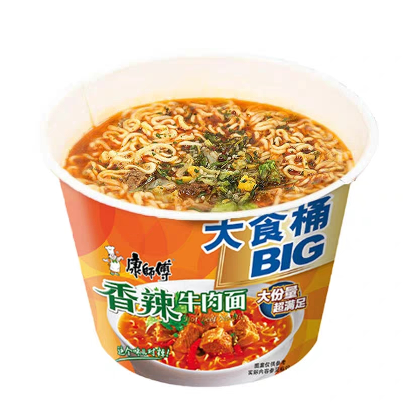 康师傅 大食桶香辣牛肉面 145g