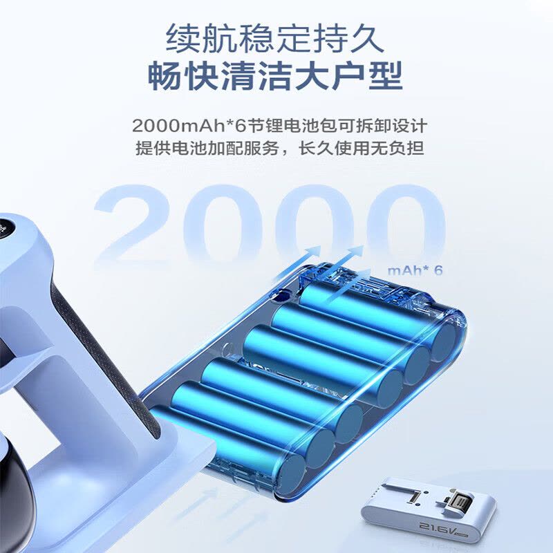 美的(Midea)吸尘器QN8 无线家用手持吸尘器大吸力轻便无线车载沙发无线吸尘器手持式吸尘器 QN8图片