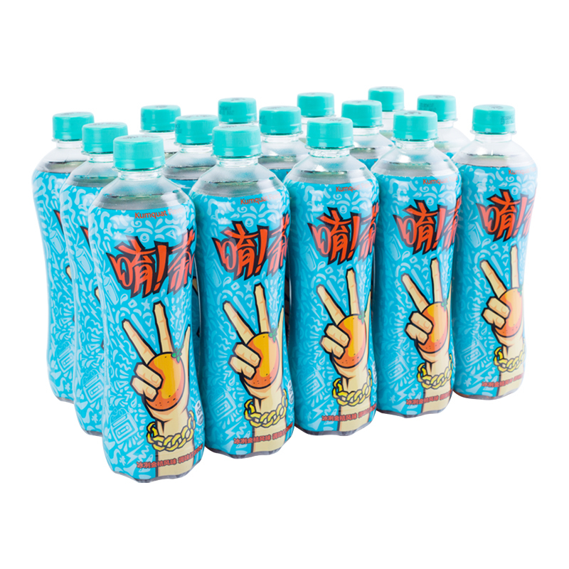唷茶 冰冽金桔红茶 茶 饮料 480ml*15瓶 整箱装 可口可乐公司出品
