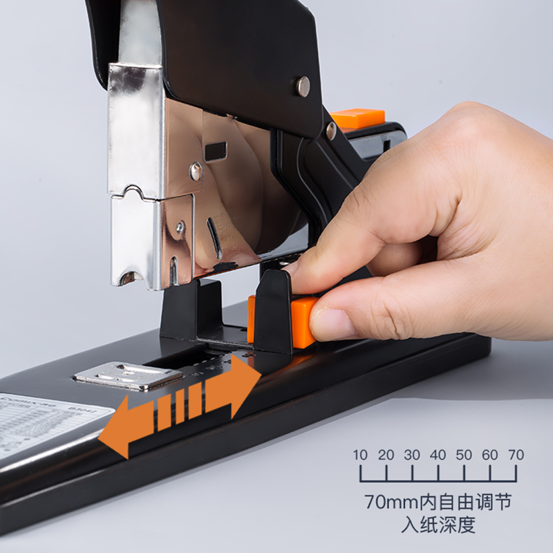 齐心 B3042 重型订书机 200张 黑 单位/个高清大图