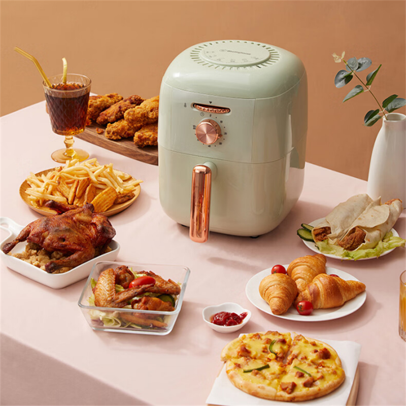 西屋(WESTINGHOUSE)空气炸锅WAF-LZ3504G草绿色多功能空气炸锅高清大图