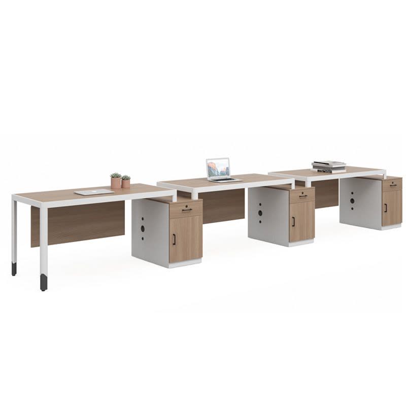 匡大办公桌 现代简约员工桌 4.9米三人位职员桌 KDT-FD688D-49图片