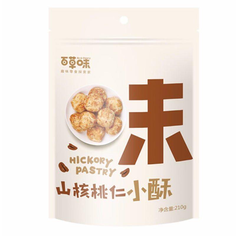 百草味 山核桃仁小酥210g