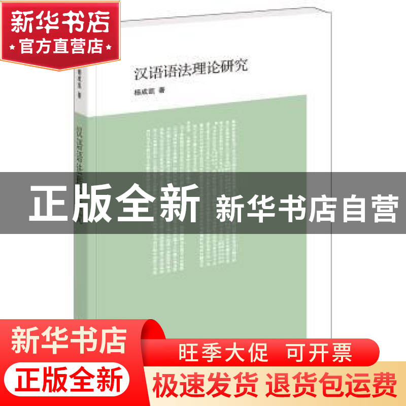 正版 汉语语法理论研究 杨成凯著 中华书局 9787101132519 书籍高清大图