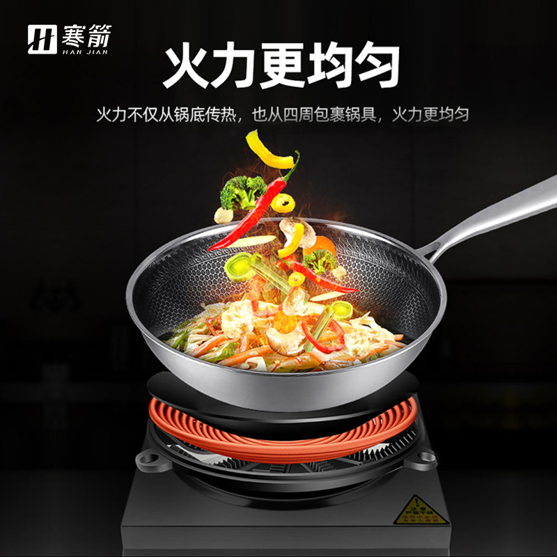寒箭 商用电磁炉凹面饭店用大功率爆炒凹型酒店3500W爆炒商工业大火凹面型电池炉炒炉