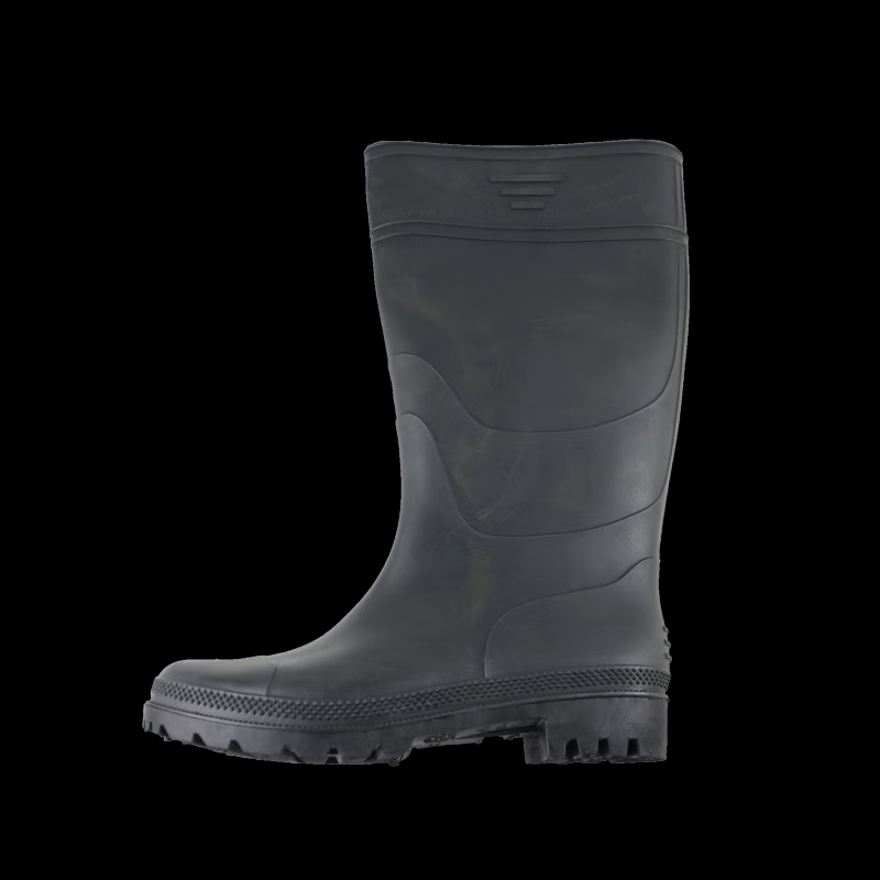 汉盾(HANDUN) HD-SH3370 黑色耐磨防滑高筒PVC雨靴耐磨防滑高筒雨靴高清大图