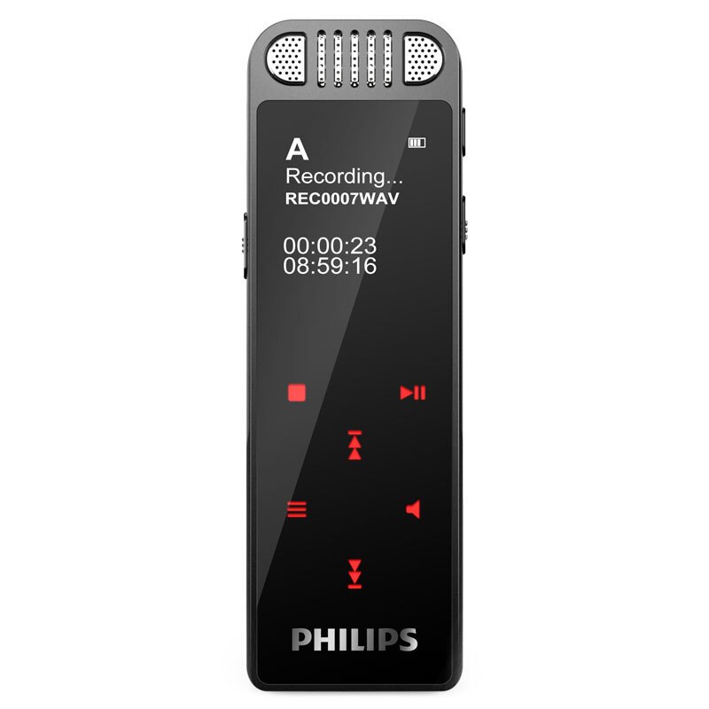 飞利浦录音笔 VTR8060 16G 会议 学习记录 WIFI 语音转文本 APP文件传输分享 智能数字降噪录音笔 蓝色