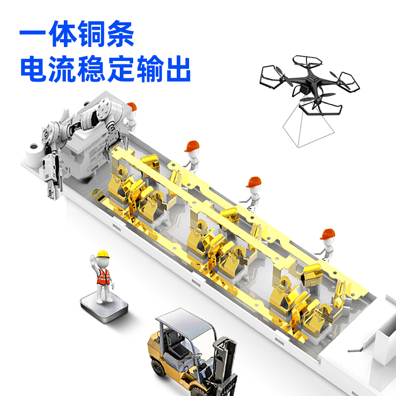 得力18288 USB插座插排接线板3USB接口+3孔总控1.8米白 1只/装