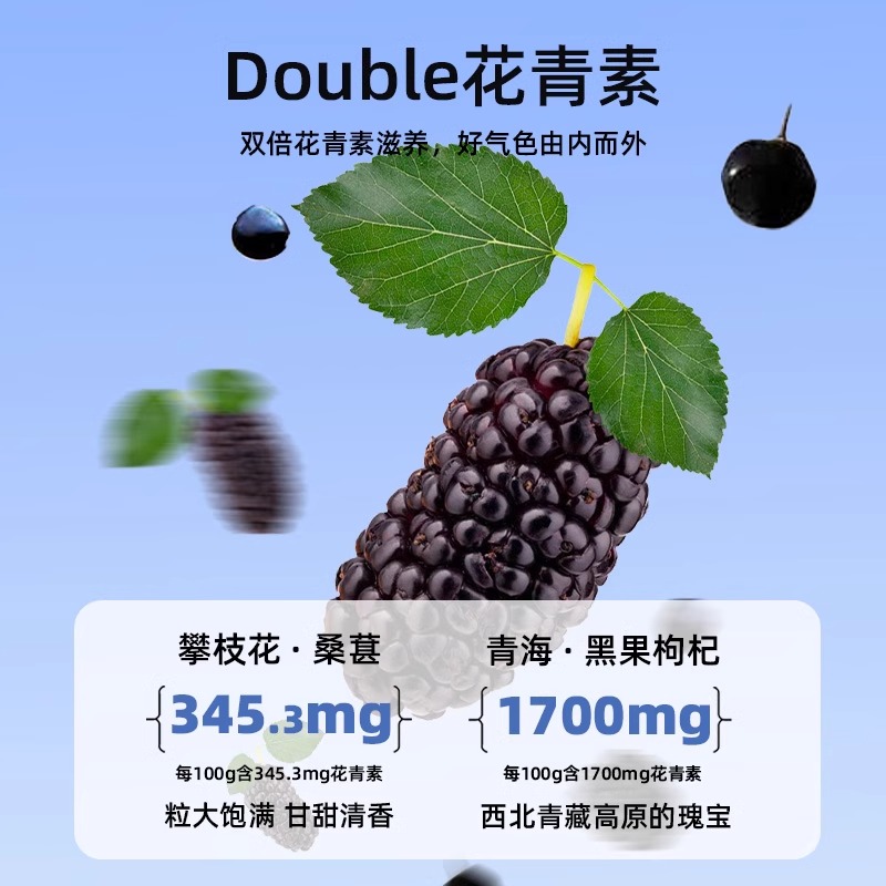 [拍2发3]120g(12袋)悦发茶(五黑茶)黑米黑豆桑葚黑枸杞黑芝麻花草茶养生茶饮官方旗舰店高清大图
