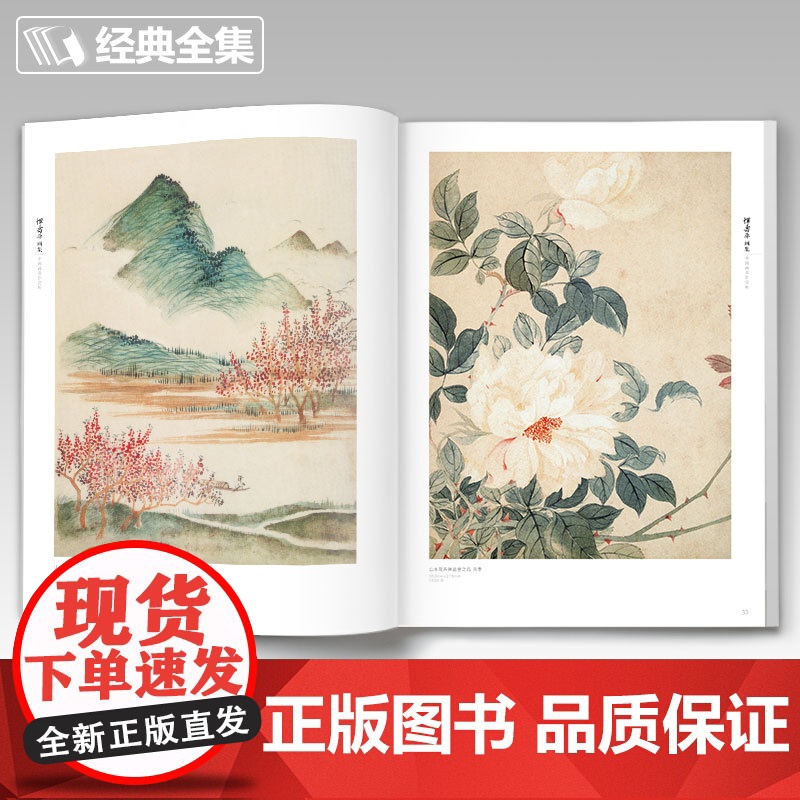 经典全集 恽寿平画集 8开中国画临摹画册书籍写意水墨国画山水花卉花鸟技法教材高清临本册页百花图卷名作赏析鉴赏收藏 杨建飞高清大图