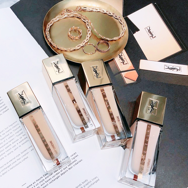 圣罗兰(YSL)超模光感极润粉底液25ml 多色任选 轻盈服贴不脱妆、全天持妆不暗沉