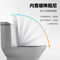 ROCA乐家吉拉达马桶尿醛缓降盖板坐便器盖板家用通用坐便盖静音缓降圆形马桶盖阿笛思