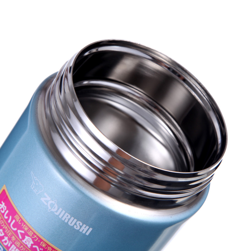 象印(ZO JIRUSHI)焖烧杯SW-EAE35-AB 进口不锈钢真空焖烧杯保温壶保温杯正品 水蓝色 350ml高清大图
