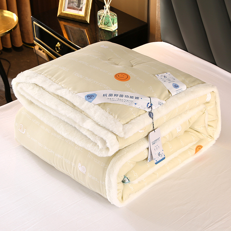 班诺加厚保暖优卡棉兔毛绒冬被200230cm4斤床动物时代