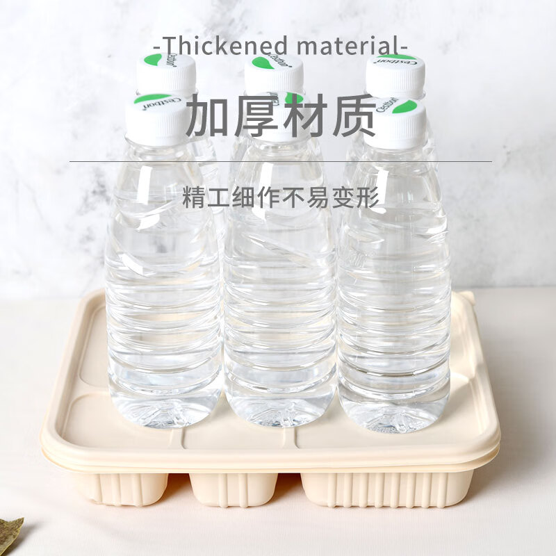 芳草地3G6337-200 一次性餐盒 带盖四格可降解打包盒1000ML*200套玉米淀粉加厚饭盒高清大图