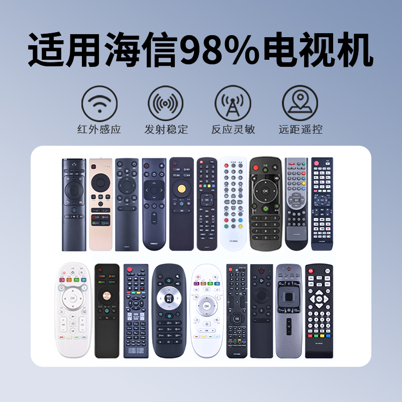 适用Hisense海信电视机遥控器语音款通用CRF3A69HP CN3A69 HZ43A65 HZ49/55/58/65高清大图