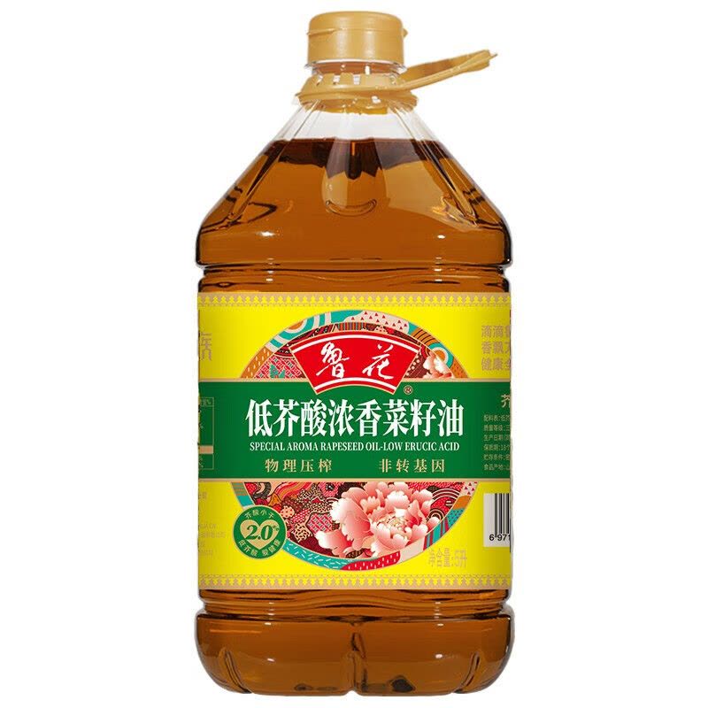 鲁花 香味家族低芥酸菜籽油/5L图片