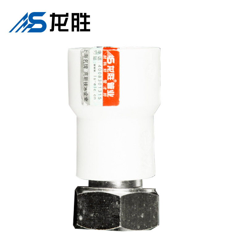 帮客材配 龙胜 PPR直活接 DN20*1/2 300个/箱 白色 整箱销售