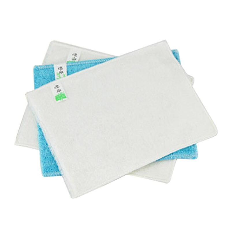 敏胤 竹纤维洗碗巾 M2318 2白1蓝 10条/件高清大图