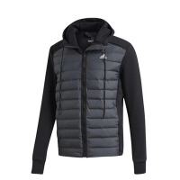 阿迪达斯(adidas)2018冬季新款男装运动休闲羽绒服保暖户外连帽夹克CY8723