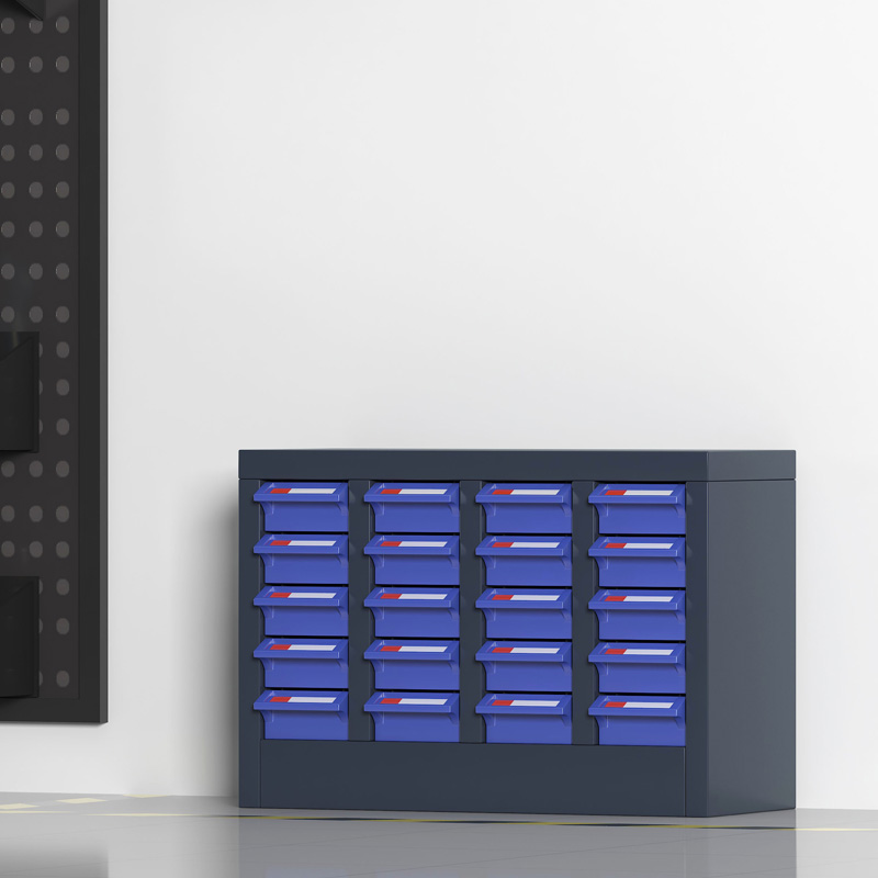 臻远 ZYLJG-W60 零件柜 20抽蓝色无门小号 526*220*355高清大图