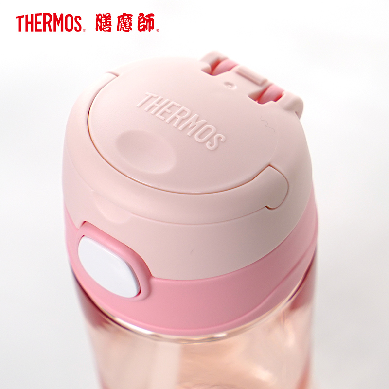 膳魔师(Thermos)朱一龙同款膳魔師Tritan塑料杯F4011T吸管杯 450ML家用/旅行/通用可爱卡通吸管杯高清大图
