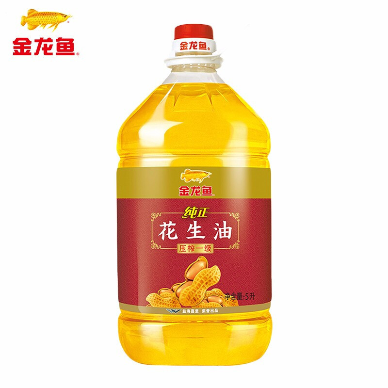 金龙鱼纯正花生油5升物理压榨一级食用油金龙鱼花生油家庭桶装纯花生油金龙鱼花生油 ( 单位:桶)