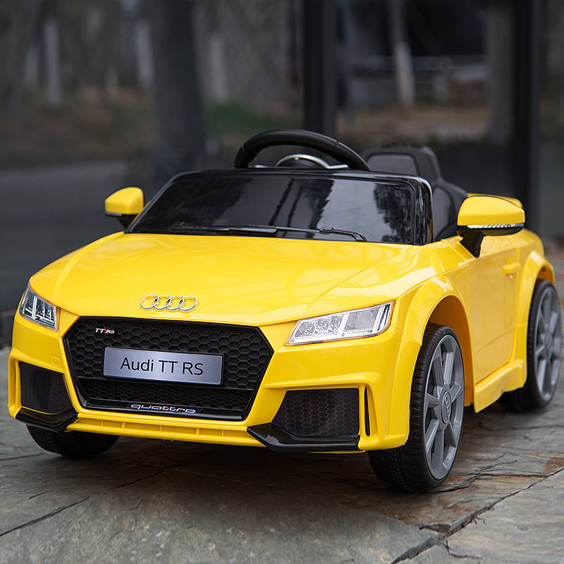 正版授权奥迪儿童电动车四轮摇摆双驱遥控电瓶车03岁婴儿4岁小孩玩具