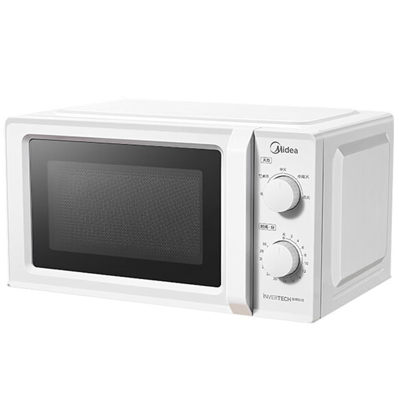 美的微波炉18L变频双旋钮转盘加热智能解冻五档火力容量M13J