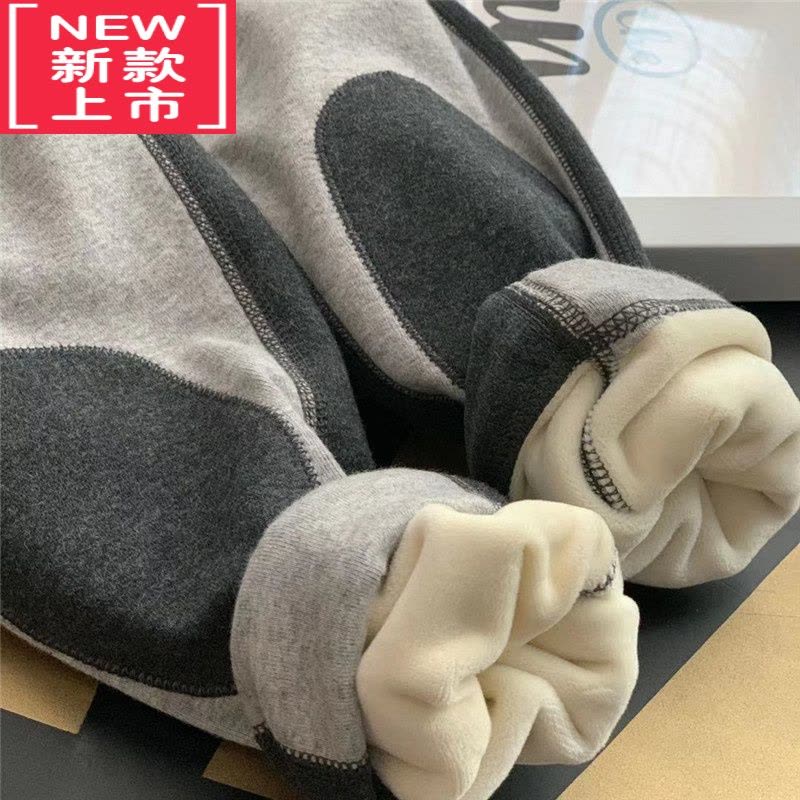 可莉允儿童保暖裤秋冬款2022男童保暖裤内穿加绒加厚打底裤男宝贴身绒裤图片