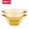 德铂(Debo)吉尔高硼硅琥珀色玻璃碗勺子4件套厨房用具DEP-830