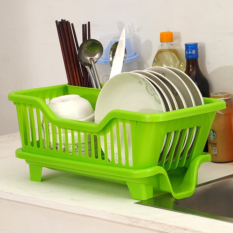 厨房放碗柜塑料带盖沥水碗架装碗筷收纳箱放餐具碗筷收纳盒置物架侧面