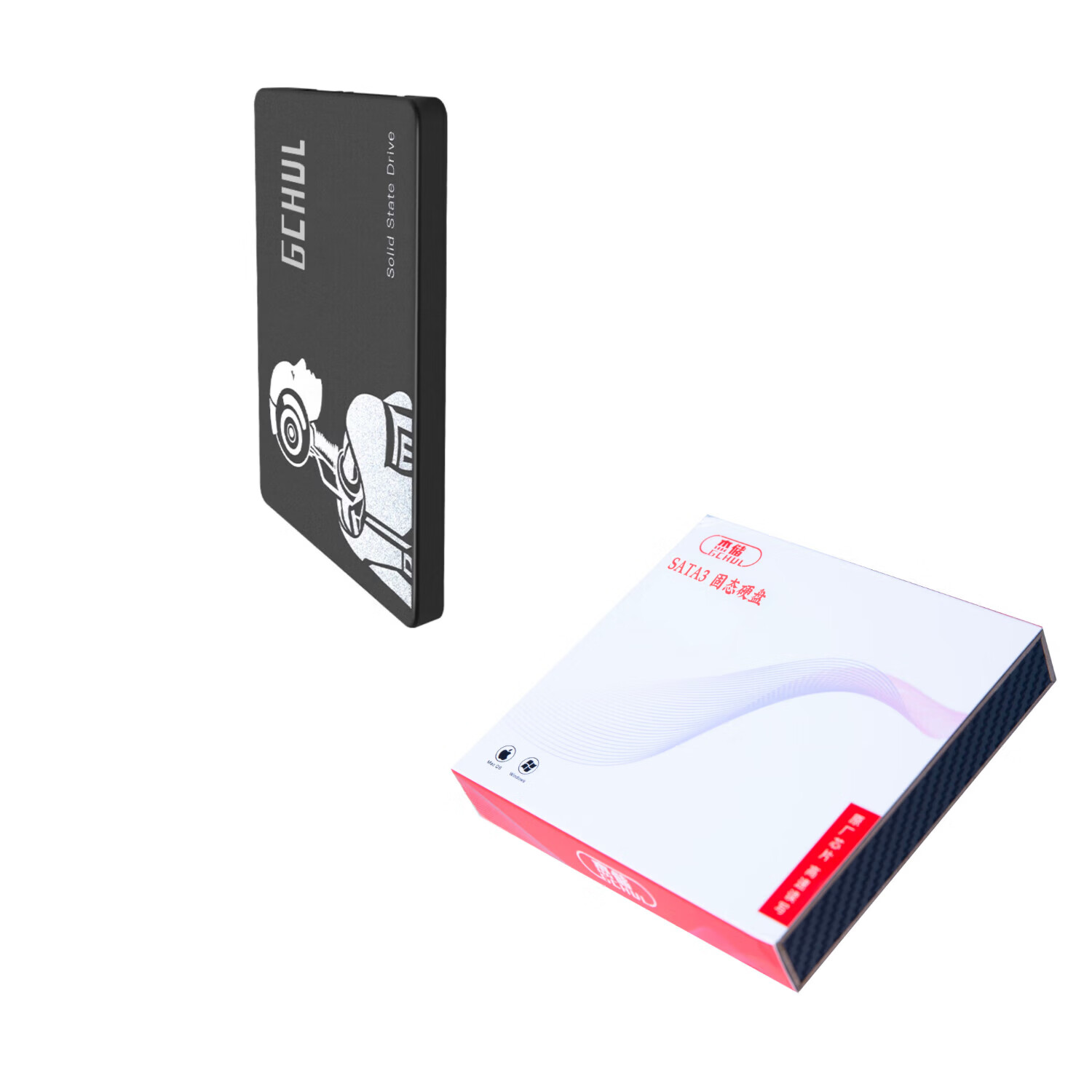 杰储 JYSSA1100 2.5英寸 1T SATA3 固态硬盘 1个 深灰色高清大图