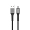 ASPOR A166 安卓数据线平板手机通用尼龙数据线Micro USB1M充电线 黑色
