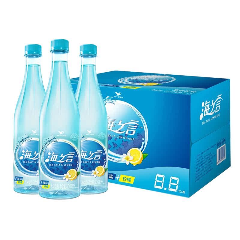 统一海之言柠檬味500ml*3瓶地中海盐果味饮料补充电解质高清大图