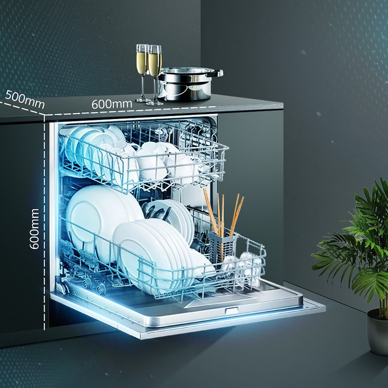SIEMENS/西门子 进口家用全自动洗碗机嵌入式除菌碗柜10套 SC454B00AC