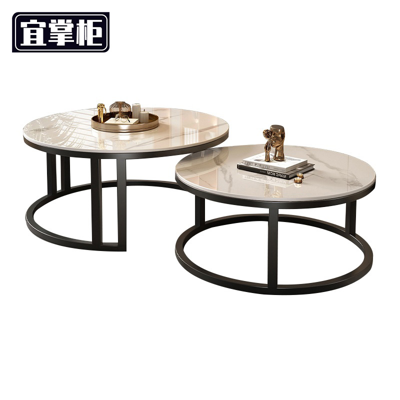 宜掌柜 岩板茶几 黑架无抽 张高清大图