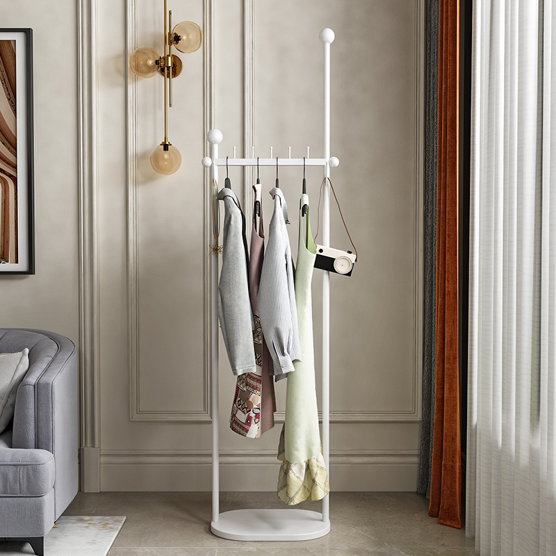 戴劲 衣架落地卧室内衣帽架家用简易衣服架简约现代挂衣架创意 H黑色高清大图