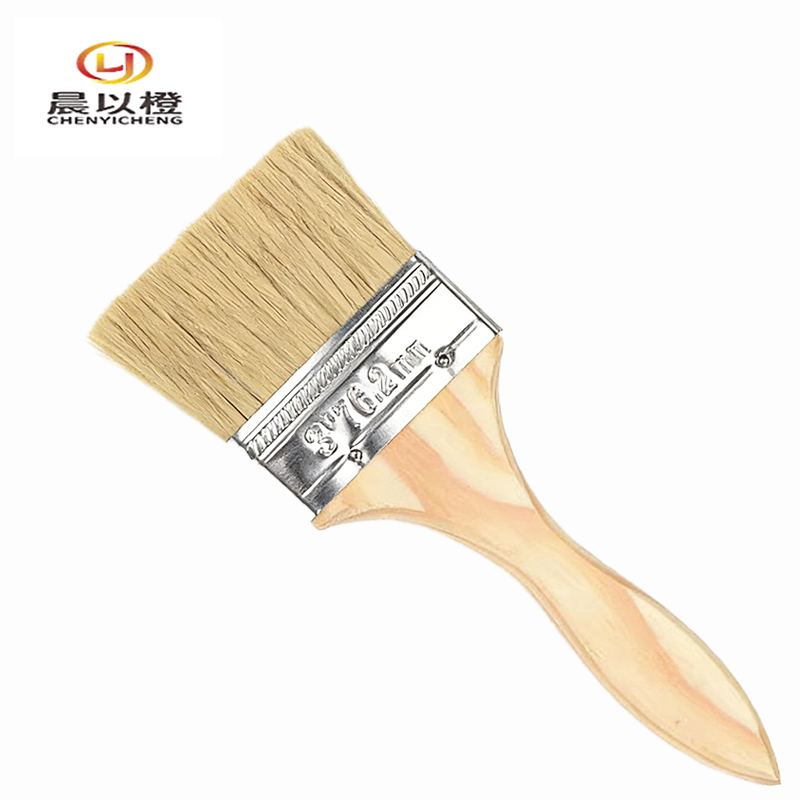 晨以橙 毛刷扁油刷 加厚3寸宽73mm 把高清大图