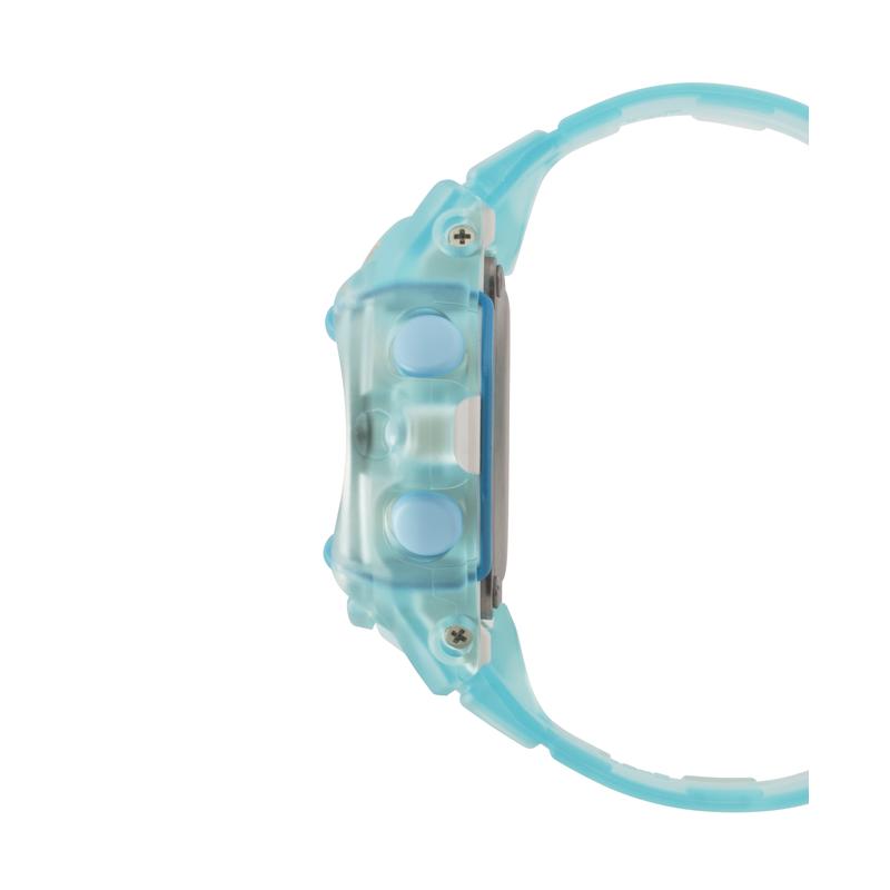 CASIO 卡西欧男士透明蓝色复古潮流腕表年代风格时尚手表高清大图