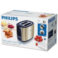 飞利浦（PHILIPS） 烤面包机 HD2628/59 家用2片双卡槽多士炉 早餐吐司机 HD2658同款