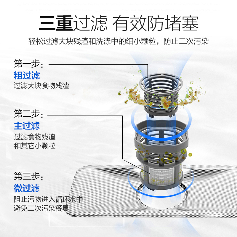 奥克斯(AUX)洗碗机MB00B 360°高压喷淋 中式双层大容量碗篮 软水系统更洁净 70℃高温去油 余温烘干消毒