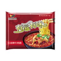 金紫阳方便面泡面有滋有味红油辣牛肉面整箱