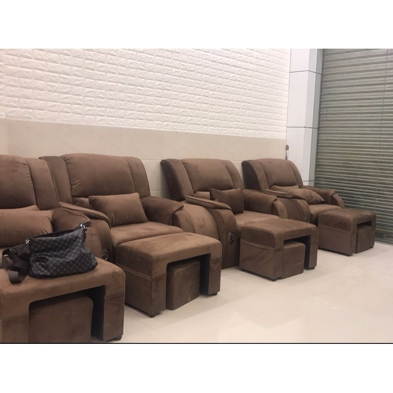 定制电动足疗足浴美甲店沙发按摩美容美睫纹眉可躺椅修洗脚沐足采耳床