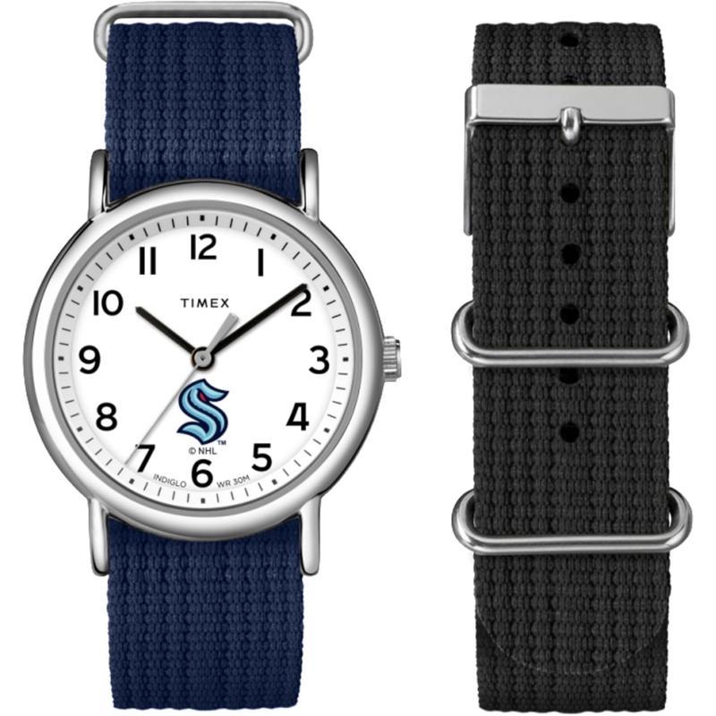 Timex 男士mm可调节舒适腕表可更换彩色表带时尚休闲手表