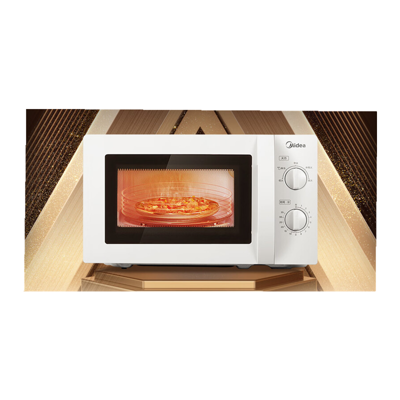 美的(Midea)微波炉 360°转盘加热 旋钮操控M1-L213B