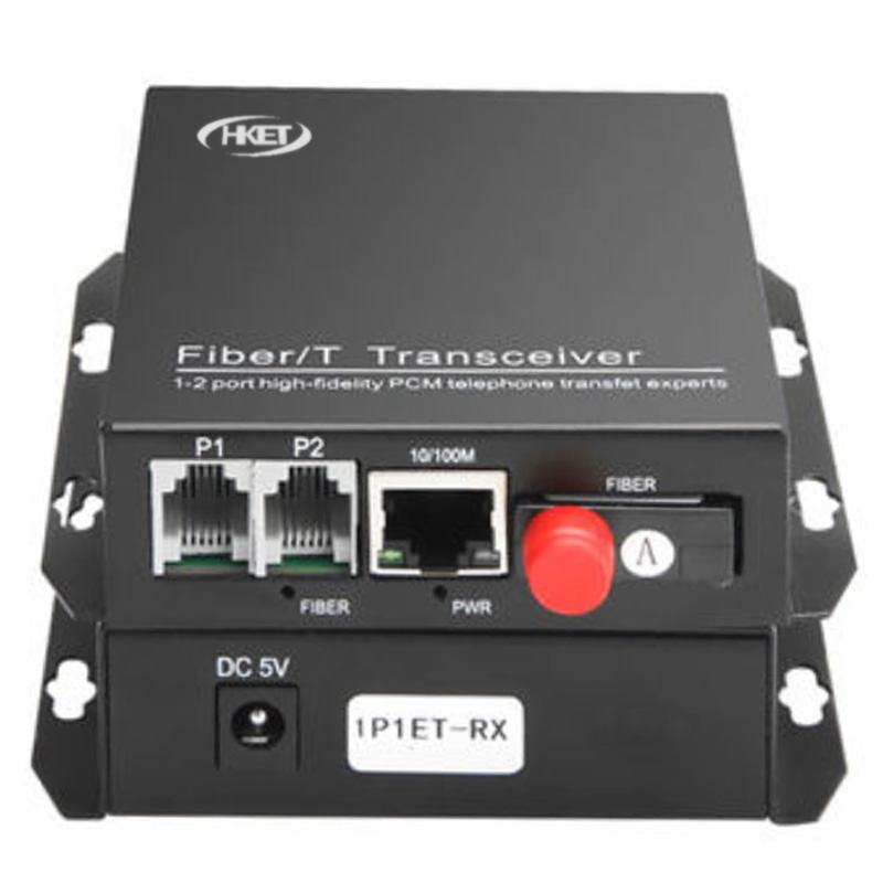 华科亿通 2路电话+1路网络光端机 HKET-2P1E