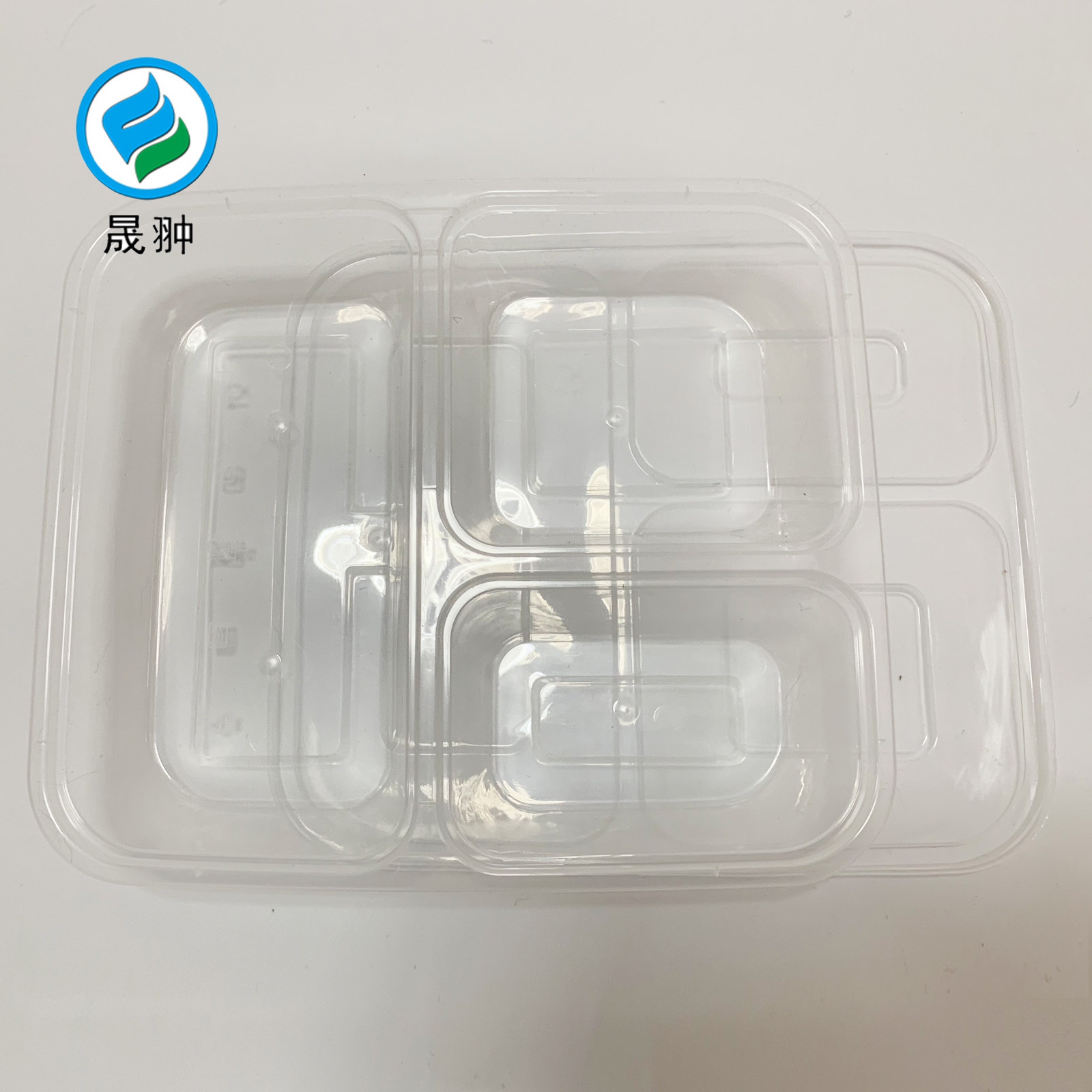 晟翀 一次性餐盒 三格*150个/箱 箱高清大图