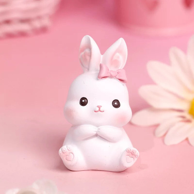 迷你少女心兔子摆件微景观盆栽生日蛋糕装饰创意可爱走心的小礼物a