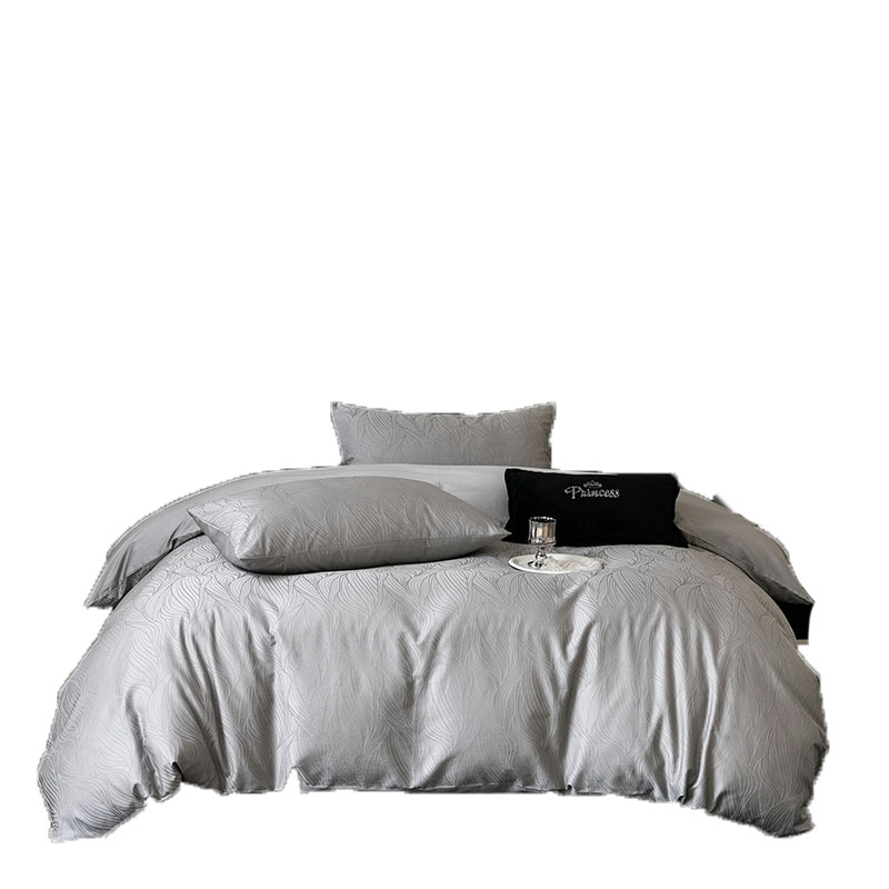 植巾 SI110 200*230cm 亲肤纯色精品 床上四件套 (计价单位:套) 银灰高清大图
